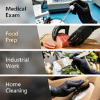 PROMEDIX P 6 Mil Nitrile Exam Gloves, Powder-Free Latex-Free Disposable 100 Medical Grade Food Safe for Medical