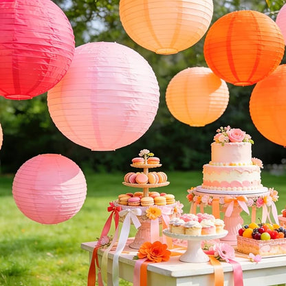 Vivid Color Paper Lanterns Set - Image 2