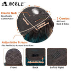 NOBLE Synthetic Curly Bob Wig With Bangs Short Bob Wigs Ombre Brown To Green Color Women's Shoulder Length Wigs Curly Wavy Wig Heat Resistant Colorful Daily Party Wig.