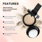 Root Touch Up Hair Powder, Med Blonde, Instantly Covers Hairline Shadow, Thinning Hair for Women Eyebrows, Gray Hair Coverage for Men's Beard Line, Bald Spots