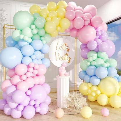 210Pcs Pastel Balloons Garland Arch Kit by Unknown