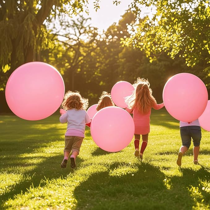 30 Pack Pink Balloons 36 Inch Pink Latex Party Large Balloon Bulk - Image 5