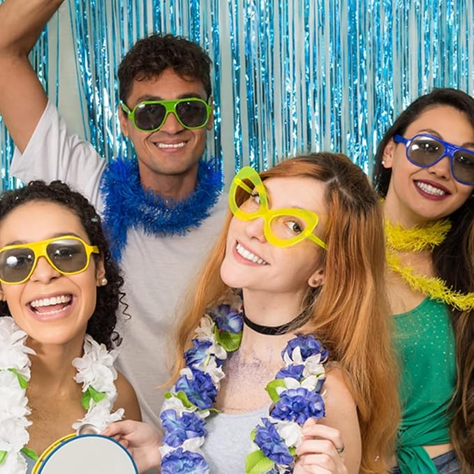 2 Pack Party Decorations Blue Streamers Fringe Backdrop Ocean Themed - Image 6