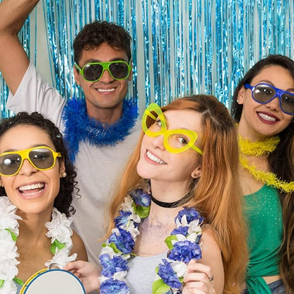 2 Pack Party Decorations Blue Streamers Fringe Backdrop Ocean Themed - Image 6