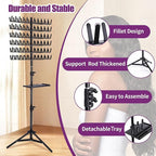 CF Braiding Hair Rack with Detachable Tray, Height Adjustable Braiding Rack 2-sided 144 Pegs Hair Extension Holder, Hair Stand with Storage Bag & Stylist Hair Braiding Accessories for Hair Salon