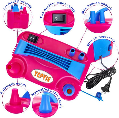 Electric Balloon Pump, Portable 2 Modes Balloon Blower Machine - Image 9