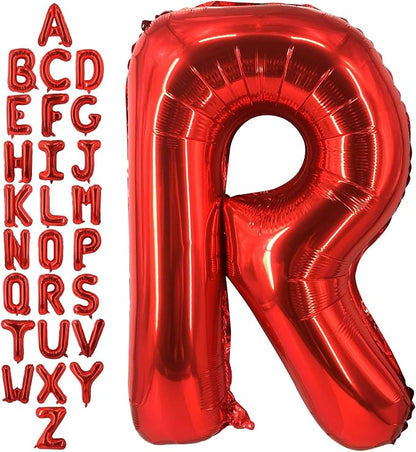 40 Inch Red Letter R Balloons, DIY Phrase Foil Alphabet Letter R Balloons DIY by LHOAVWE
