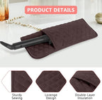 Heat Resistant Hair Tools Organizer Bag Portable Travel Storage Cover Pouch for Hair Straighteners, Curling Irons, Flat Irons and Hot Styling Tools(13.8" x 5.5")