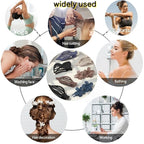 10 Pcs Flat Hair Clips for Women, Lay Flat Claw Clips French Glossy Claw Clips for Thick & Thin Hair No-Slip Hair Claw Strong Hold Barrettes Hair Clamps for Women