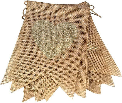 FQTANJU 8 Pcs/Set MR and MRS Burlap Banner, Wedding Hanging Banner - Image 2