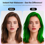 Temporary Hair Color Spray For Kids Women Men, Washable Hair Dye Spray One-Day Hair Color Wax For Cosplay Party DIY, Christmas Party, Halloween Crazy Hair Day (Green, 4.06 oz)