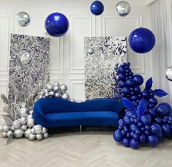 BAUANOOY 100pcs Royal Blue Balloons 12 inch, Baby Shower, Birthday Party - Image 6