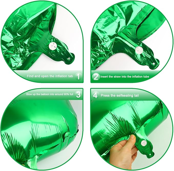 40 Inch Green Mylar Foil Number 16 61 Birthday Balloon, Digital Balloons - Image 4