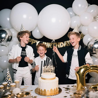 White Balloons 18 Inch 12 Pack Large Latex Party Balloons Round Helium Balloon - Image 7