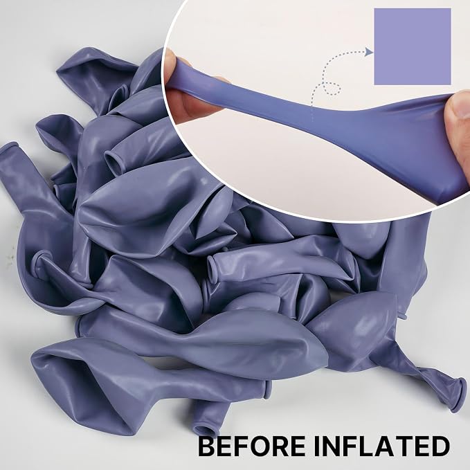 PartyWoo Dusty Purple Balloons 140pcs Lavender Lilac Boho Neutral Color | 18 12 - Image 2