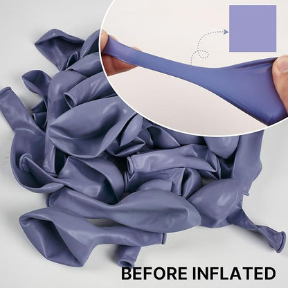 PartyWoo Dusty Purple Balloons 140pcs Lavender Lilac Boho Neutral Color | 18 12 - Image 2