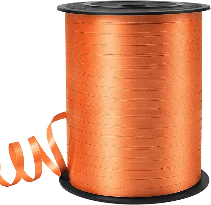 Orange Curling Ribbon, Balloon String 500 Yard by VISPAD