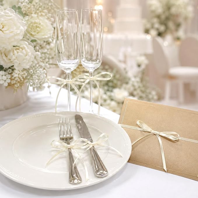 KINGLAKE Ivory Satin Ribbon - Image 6