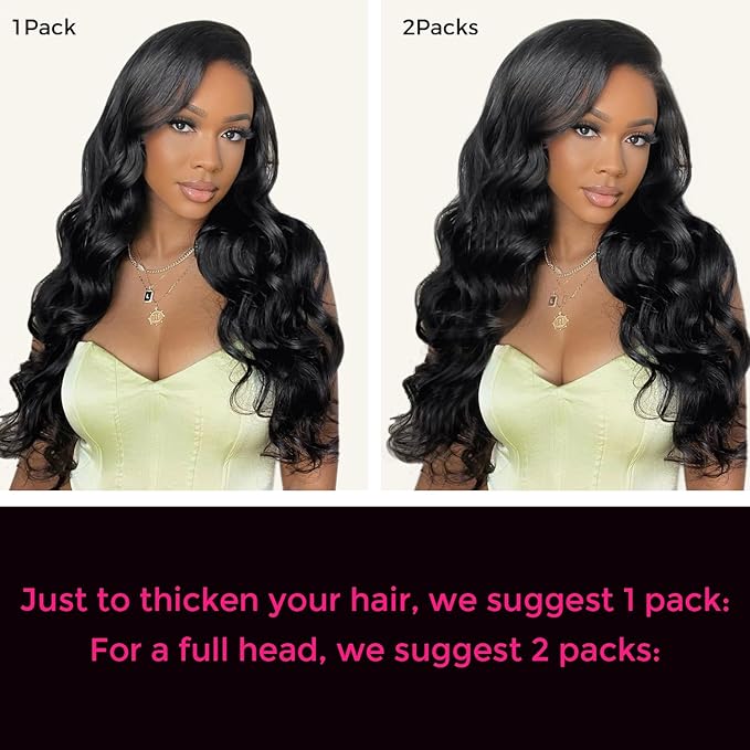 Lashey Clip in Hair Extensions Real Human Hair, 14 Inch 7pcs 120g #1B Natural Black Body Wave Remy Human Hair Extensions Natural Thick Clip in Hair Extensions for Black Women