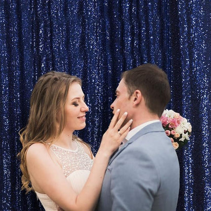 Eternal Beauty Navy Blue 3mm Sequin Backdrop 6x8 Ft - Image 7