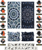 Headband Neck Gaiter Head Wrap Headwear Face Mask Magic Scarf Bandana for Men and Women