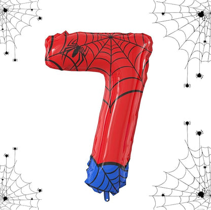 40 Inch Giant Spider Theme Number Foil Balloons by SIXONEAIEN