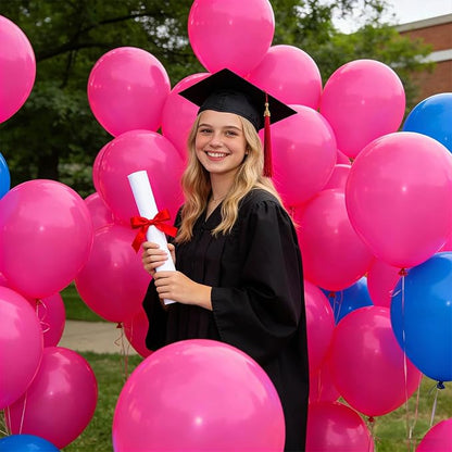 110pcs Hot Pink Balloon 12 inch, Hot Pink Latex Balloons - Image 5