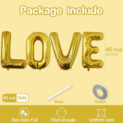 40 Inch LOVE Foil Balloons - Image 2