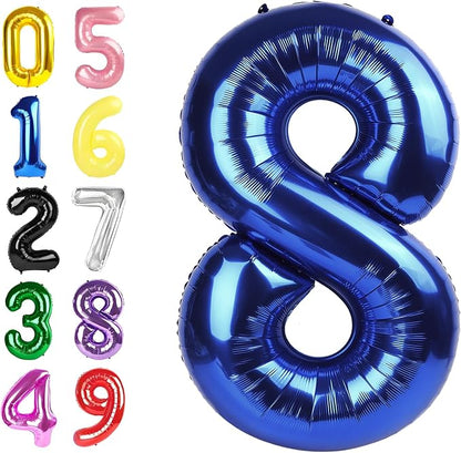 Numbers 7 Balloon 40Inch Navy Blue Balloons by Argthjy