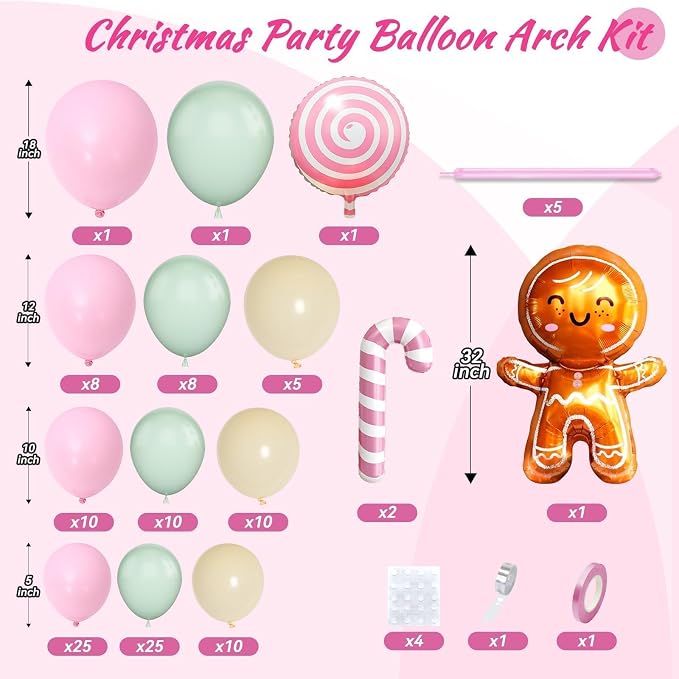Christmas Balloon Arch Kit - Image 2