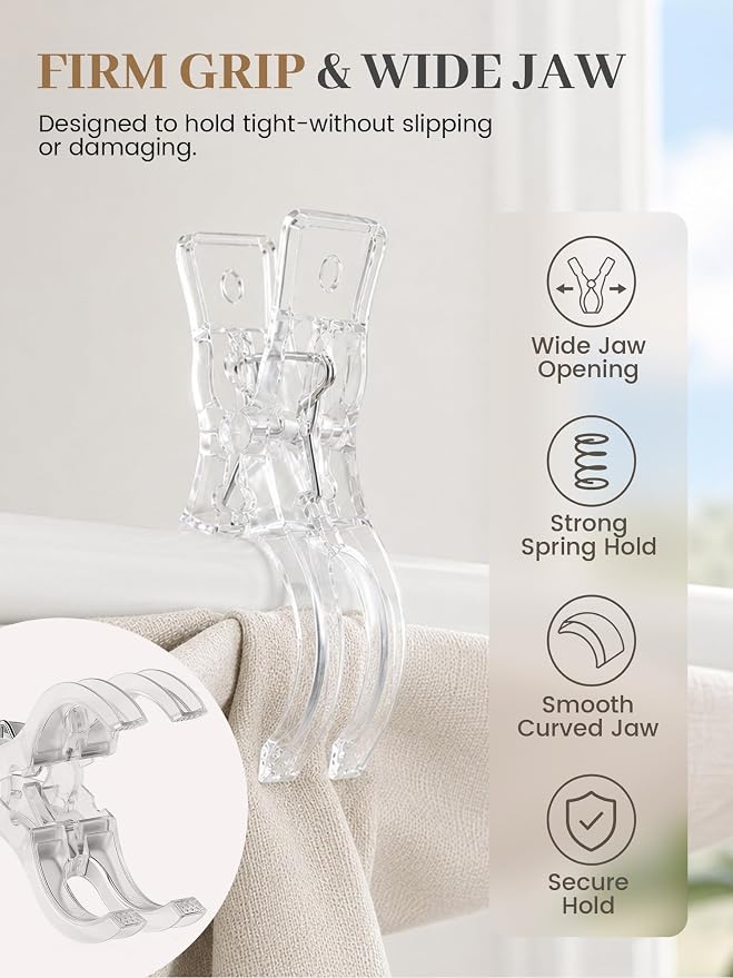 16 Pack Balloon Arch Clips, 3.5 Inch Clear Spring Clamps - Image 4