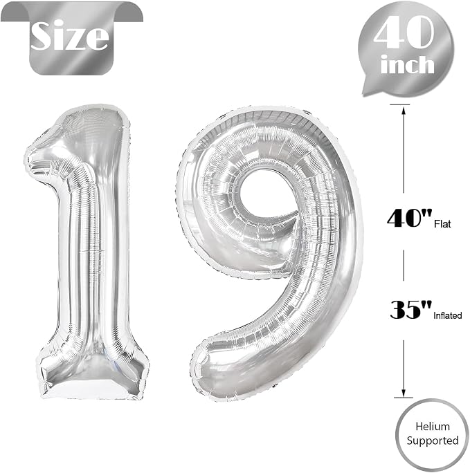 Sliver 19 Balloon - Image 5
