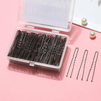U Shaped Hair Pins 250 PCS, Coffee Brown Hair Pins for Women, Girls, Kids. With Storage Box. Hair Bobby Pins for Hair Updo, Dance, and Wedding