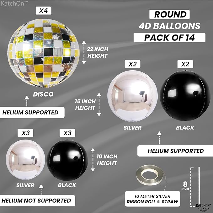 KatchOn Disco Ball Balloons - Image 3