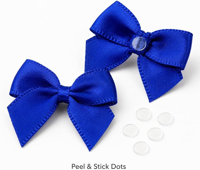 100 Pcs Mini Bows + 100 Glue Dots, - Image 7