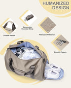 Gym Bag Womens,Travel Duffel Carry on Bag Sport Tote Bag Weekend Overnight Bag