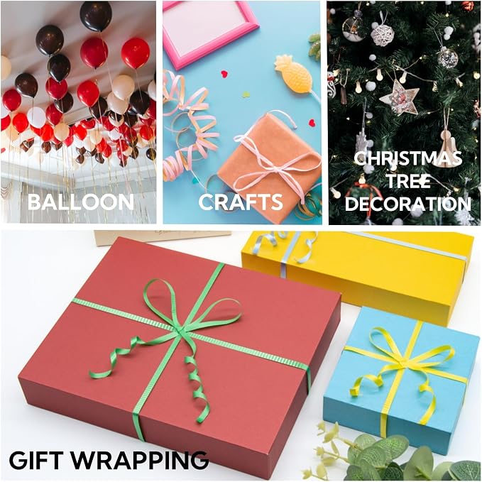 500 Yards Curling Ribbon for Gift Wrapping, 3/16" Balloon String for Christmas - Image 4