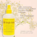 Mixed Chicks Kids Tangle Tamer - Light and Moisturizing Styling Formula for Frizz-free Curls, 8 fl.oz.
