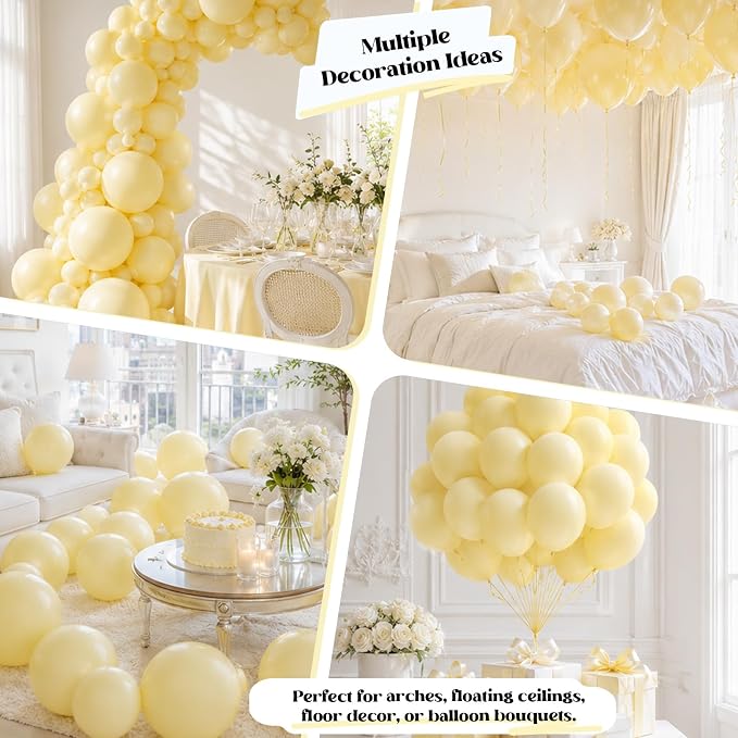 Pastel Yellow Balloons - Image 5