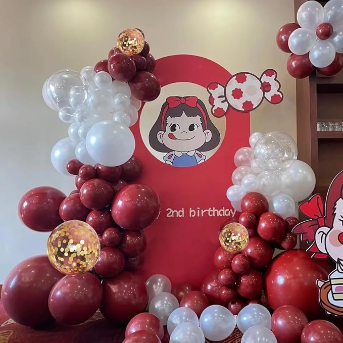 MEBAY Burgundy Balloon Arch Kit - Image 5