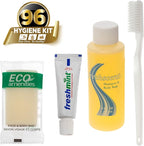 Moda West 96 Kits - Bulk Case of Wholesale Teen Basic Toiletries for Men, Women, Travel, Charity