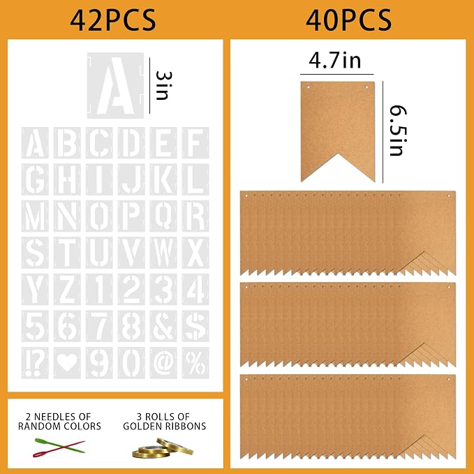 40 PCS DIY Custom Banner Set - Image 2