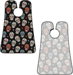 Beard Bib Apron for Men Shaving, Waterproof Non-Stick Hair Catcher with Suction Cups, Grooming Essential for Dad Husband, Day of The Dead Sugar Skull Shave Bib