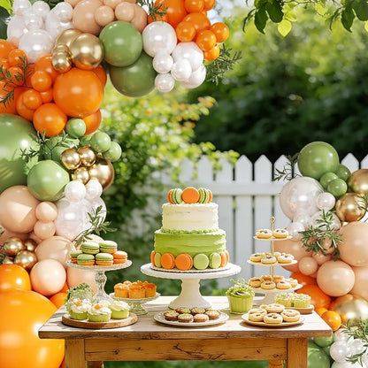 Orange and Green Balloon Arch kit - Image 3