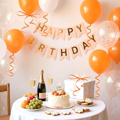 500 Yards Orange Curling Ribbon, 1/5 Inch Wide Balloons String Ribbons - Image 5