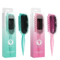 Bounce Curl EdgeLift Brush Duo - Includes Teal Volume & Pink Define EdgeLift Brushes for Volumized and Defined Curls