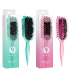 Bounce Curl EdgeLift Brush Duo - Includes Teal Volume & Pink Define EdgeLift Brushes for Volumized and Defined Curls