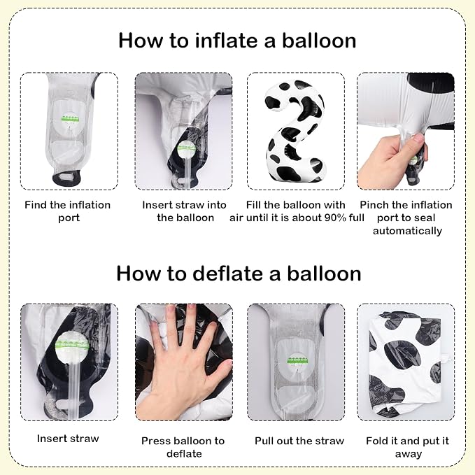 Cow Print Balloons 40 Inch Cow Print Number 2 Balloon Big Number 2 Balloon Moo - Image 5