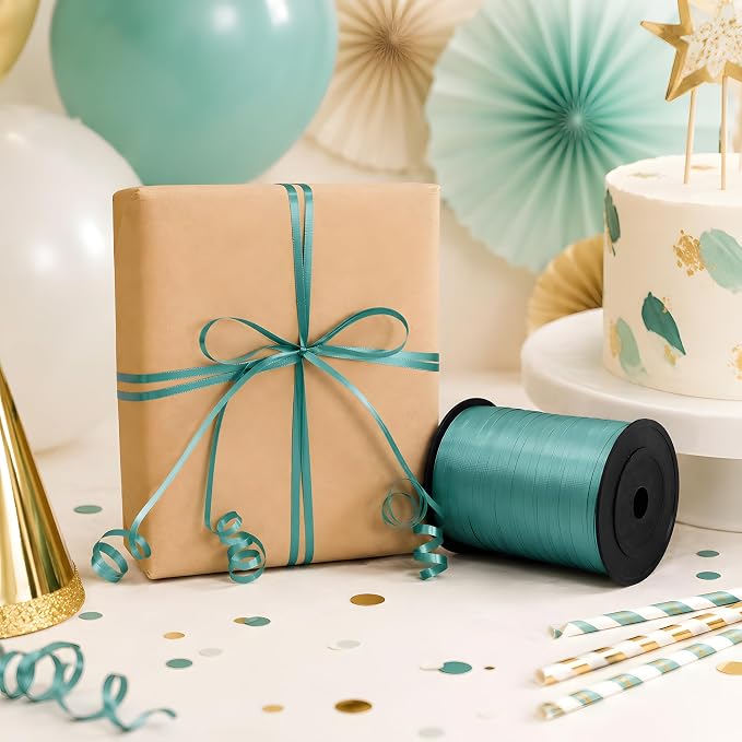 BEISHIDA 500 Yards Matte Green Curling Crimped Ribbon Balloon String Ribbons - Image 5