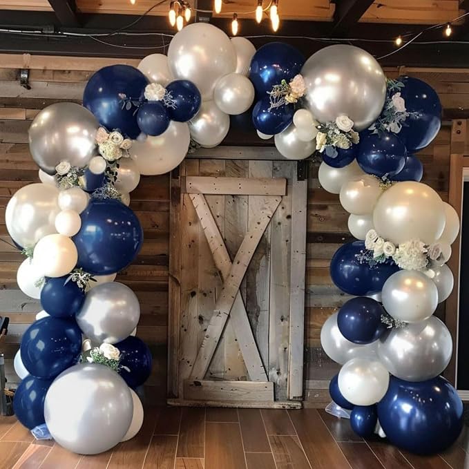 Navy Blue Black Balloon Arch Kit, Balloon Garland - Image 5